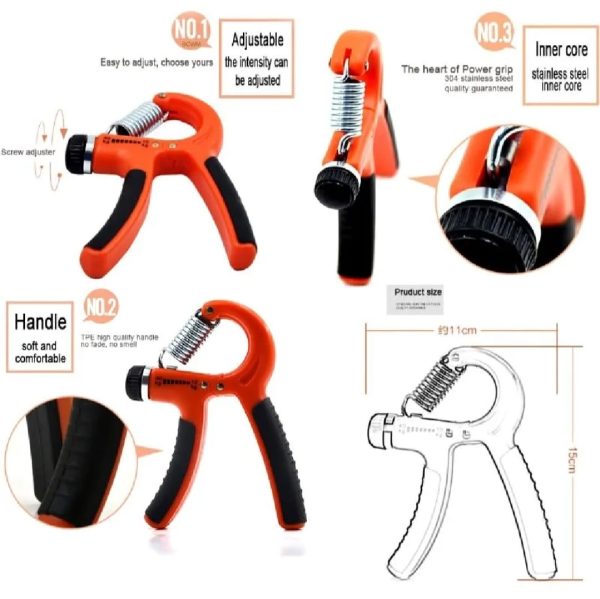 Set Of 2 Adjustable Heavy Hand Grippers (10–40kg)
